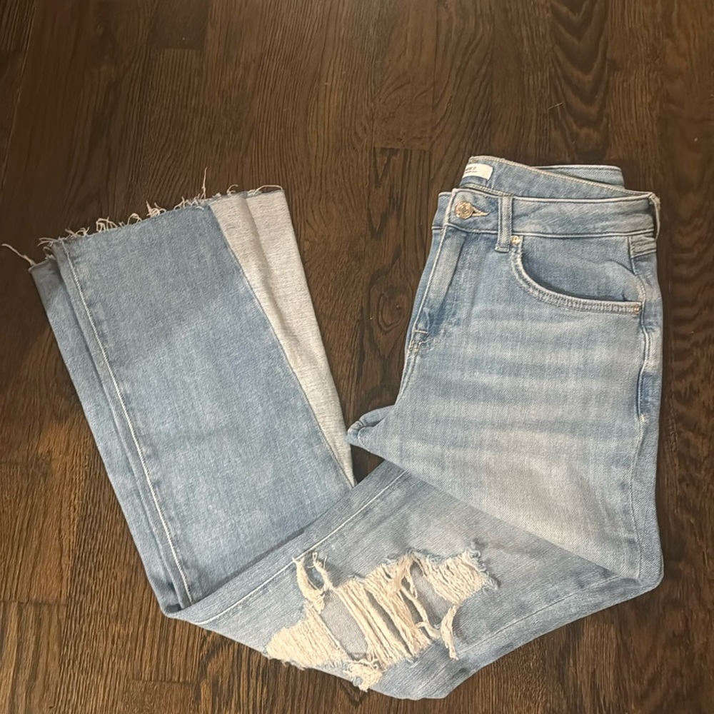 Distressed Y2K Flare Jeans
